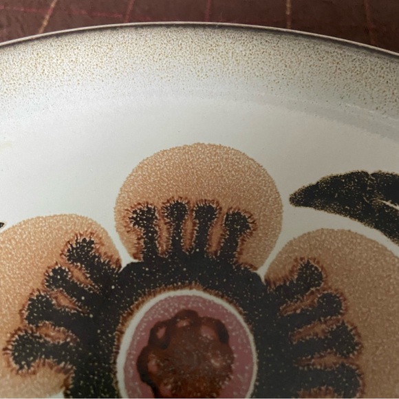 Westbury Danby Vintage 8 10” Dinner Plates Brown Tan Floral MCM - Rare! - Picture 5 of 9